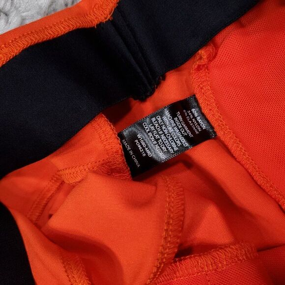 Betabrand Monroe Crop Trouser Straight Orange Dress Pants Size XL Elastic Waist - Picture 5 of 9
